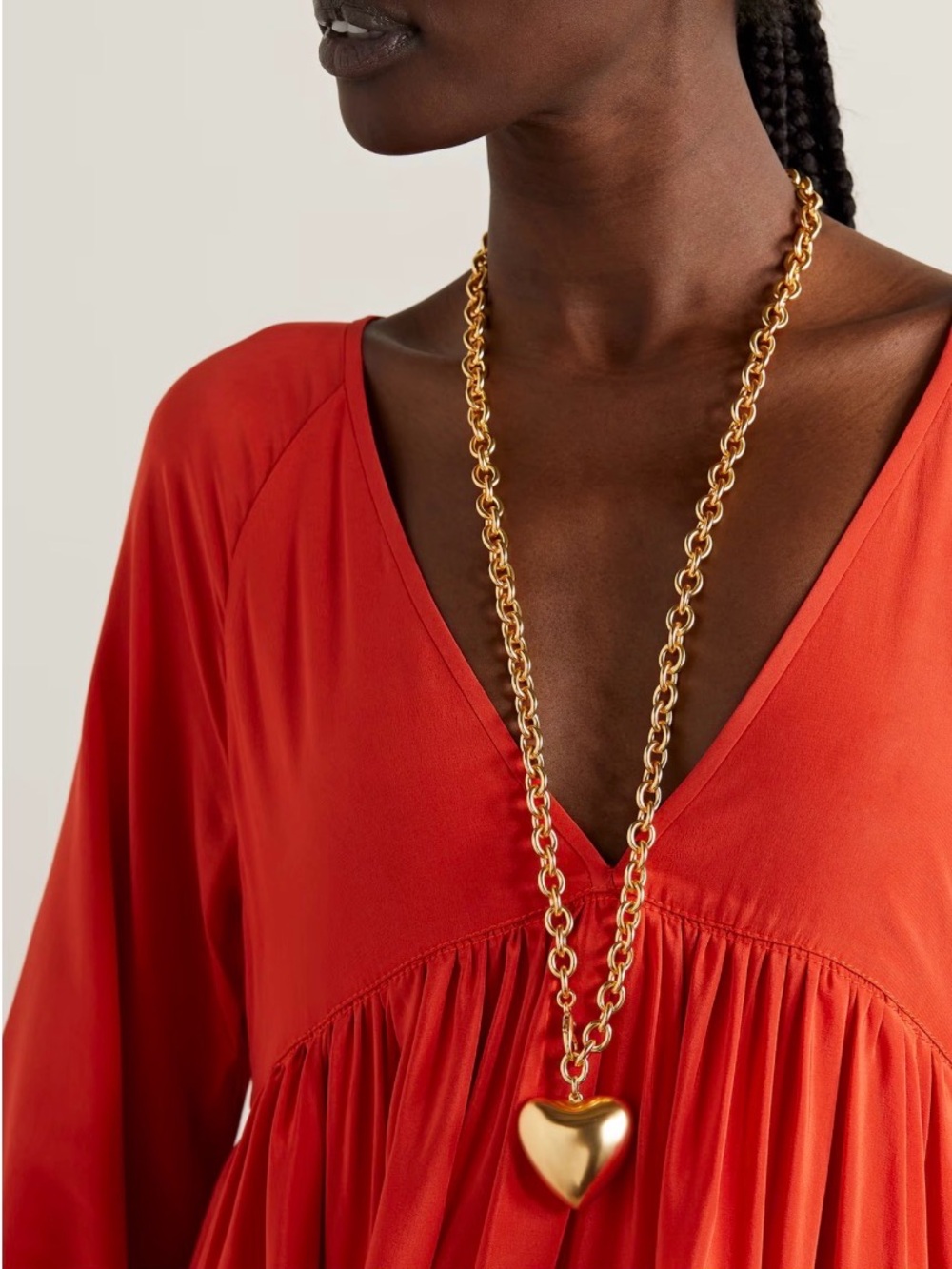 Roxanne Assoulin Gold Heart Pendant Necklace